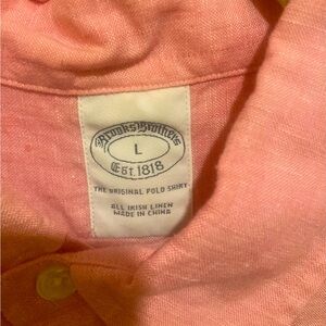 Brooks Brothers Linen Light Pink